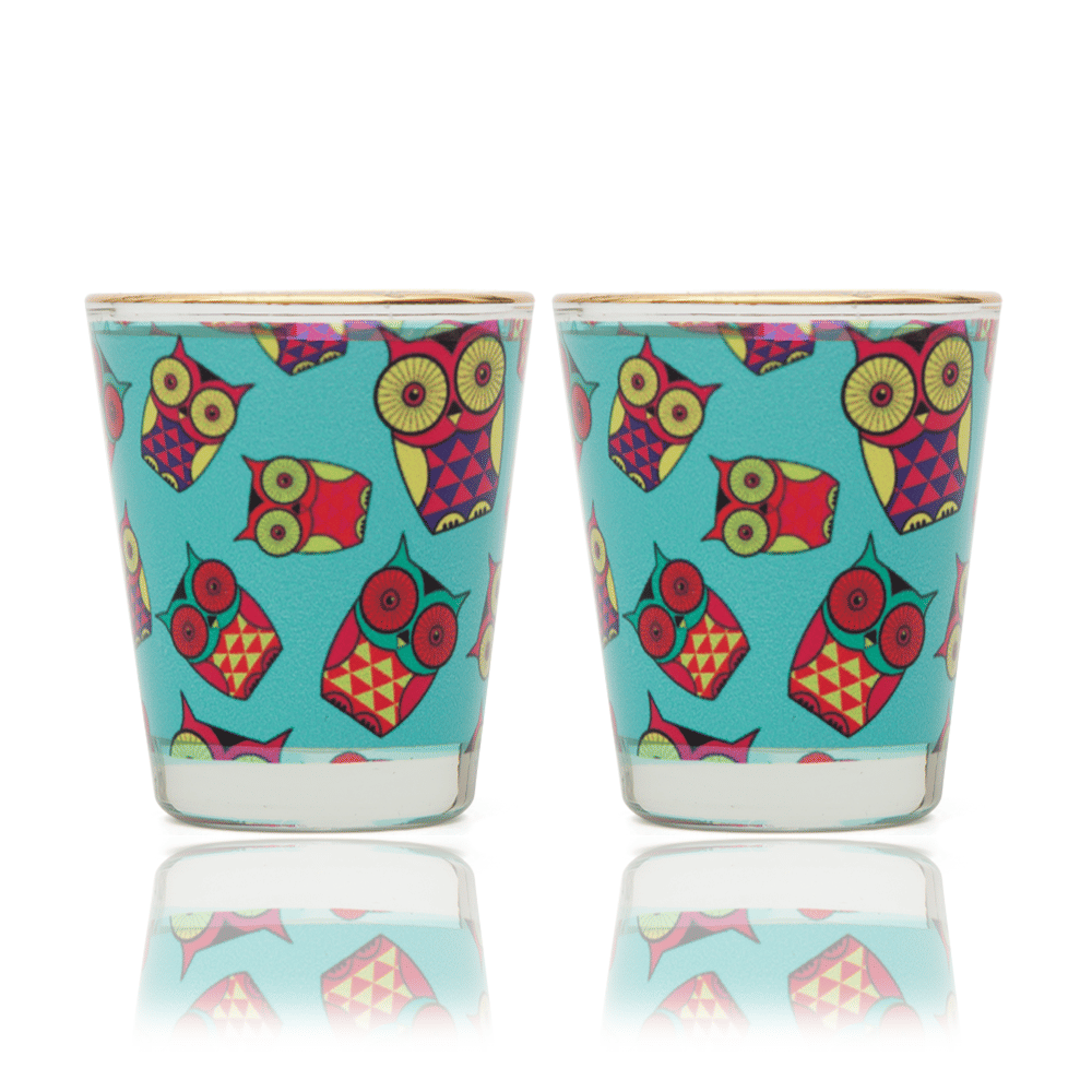 Peeking Owls Shot Glass