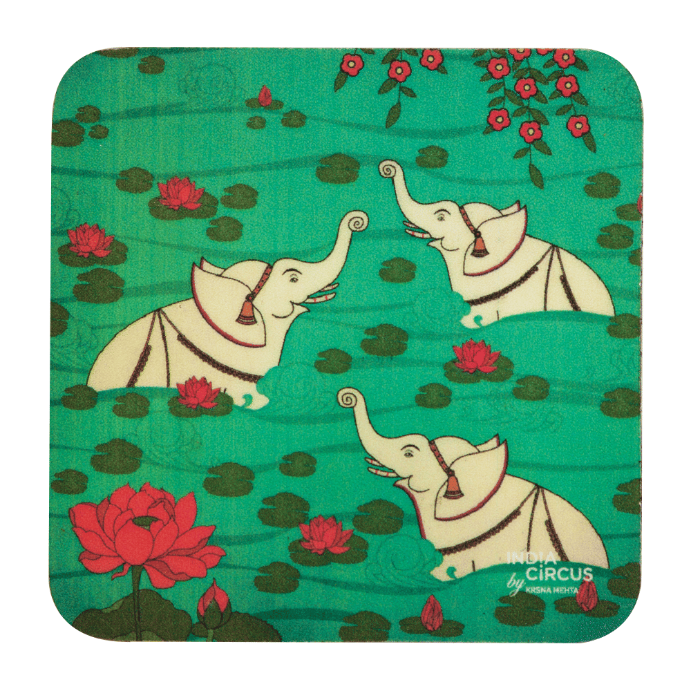 Elephant Bath Fridge Magnet