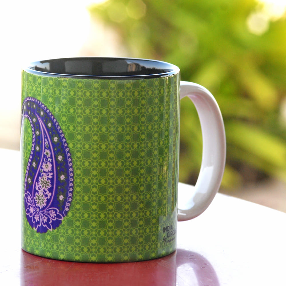 Blue Paisley Coffee Mug