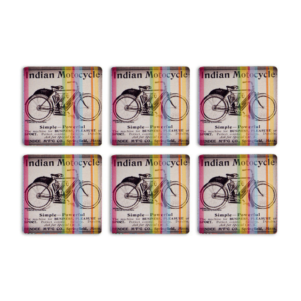 Rubber Coasters (Set of 6)
