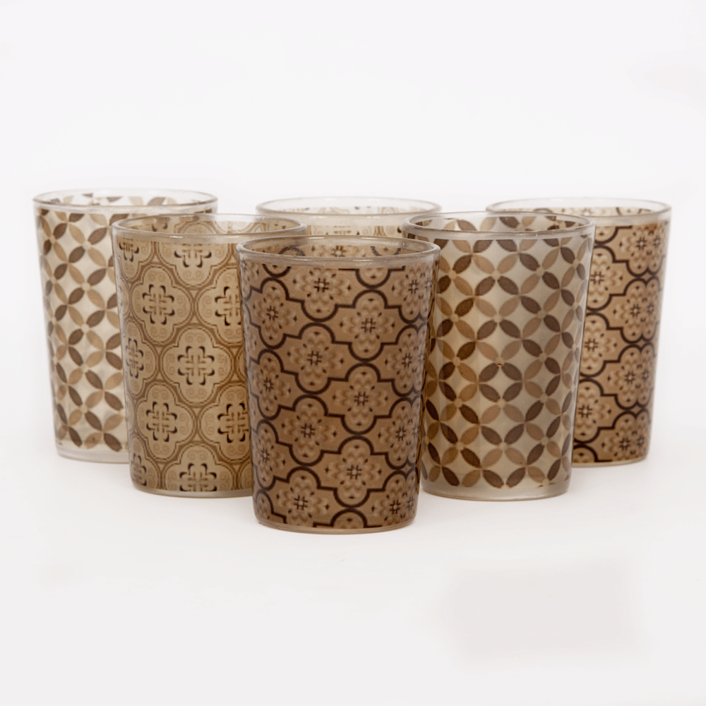Mosaic Tapestry Moroccan Glasses (Set of 6)