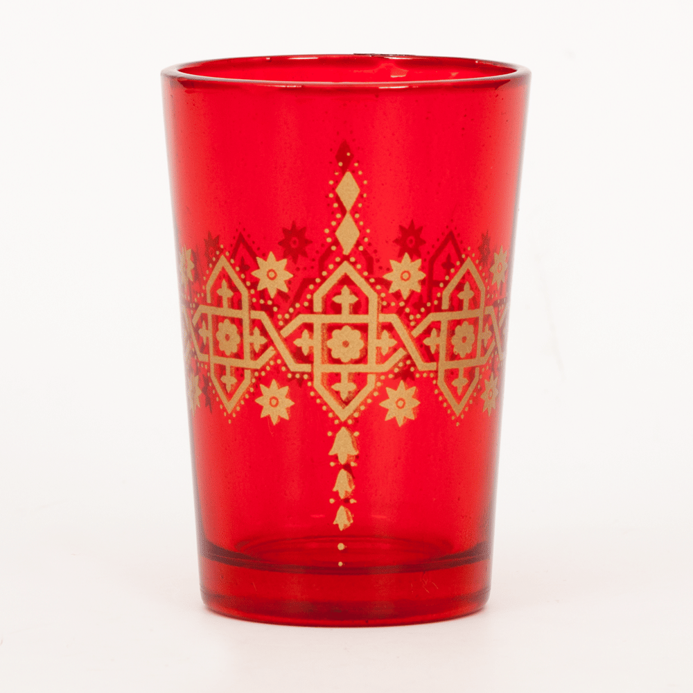 Crimson Fantasia Moroccan Glasses (Set of 6)