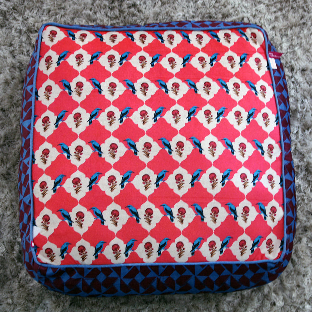 Floral Feather Floor Cushion