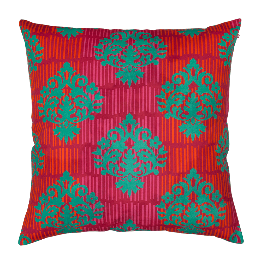 Fuchsia Floral Floor Cushion Cover