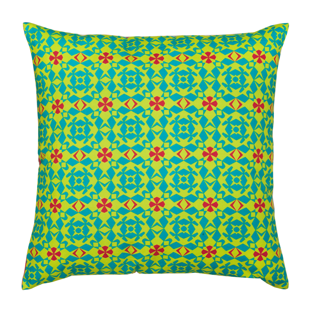 Floral Maze Floor Cushion Cover