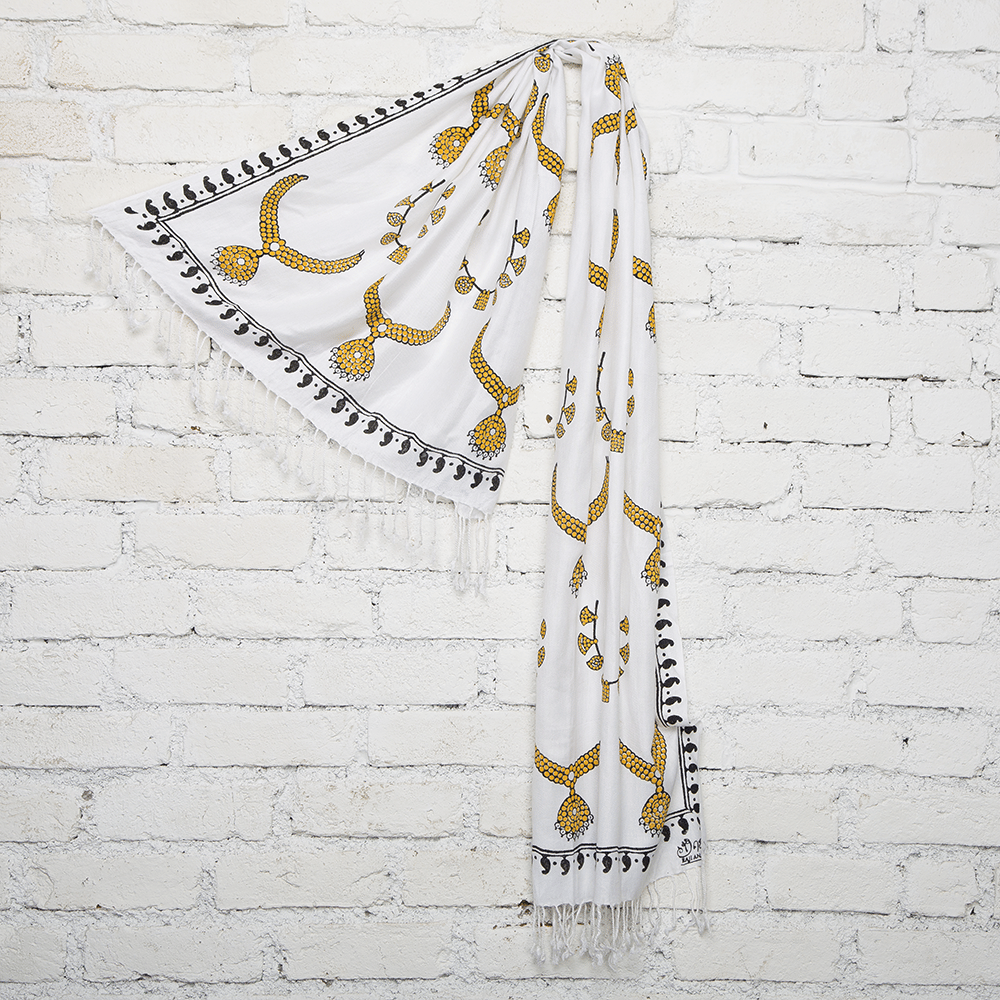 Temple Jewelry Blockprinted Cotton Stole