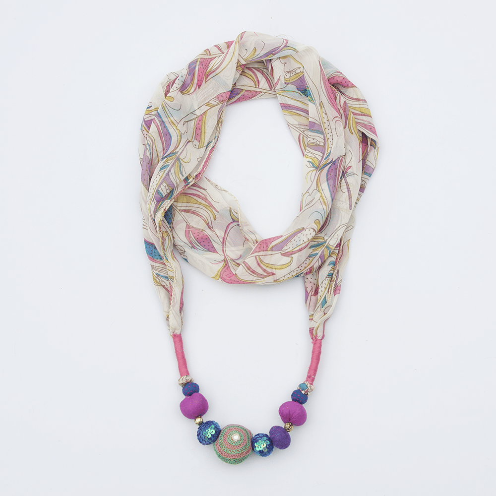 Multicolored Jeweled Stole