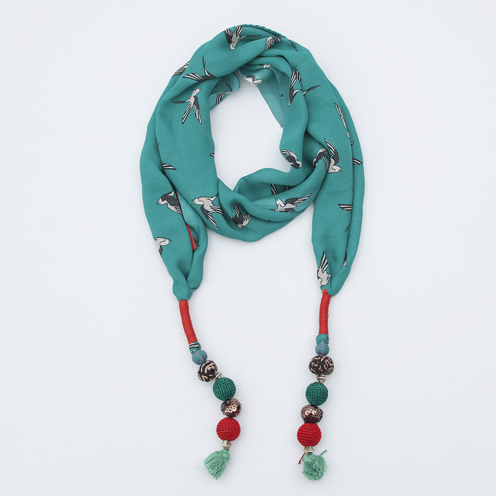 Birds Jeweled Stole