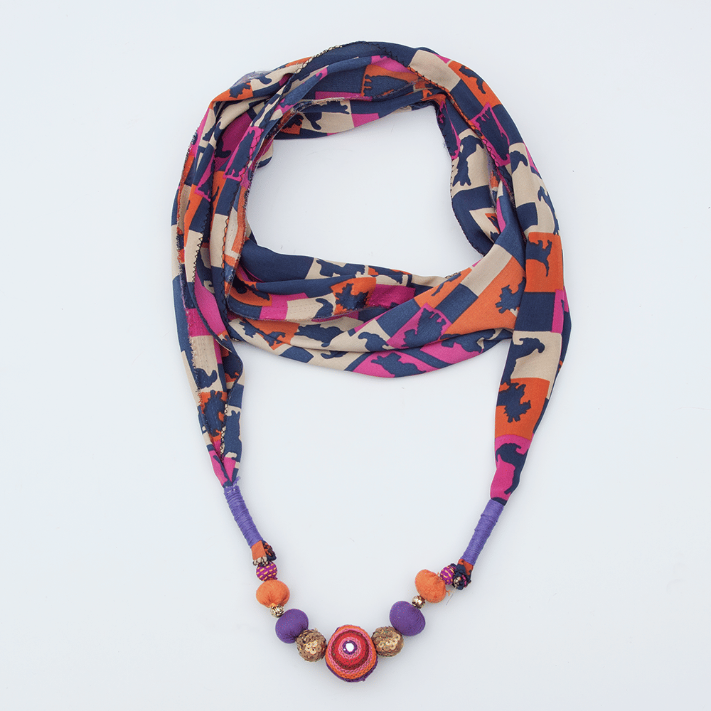 Multicolored Jeweled stole