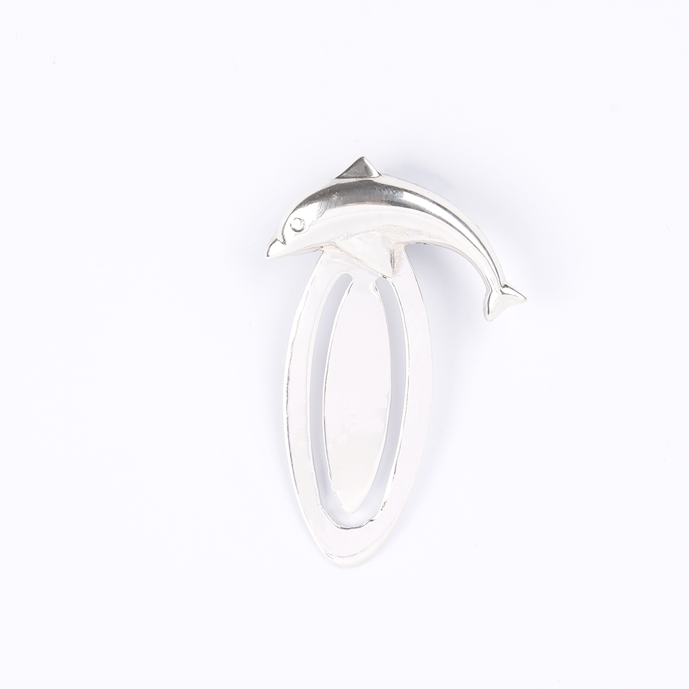 Dolphin Clip Silver Bookmark
