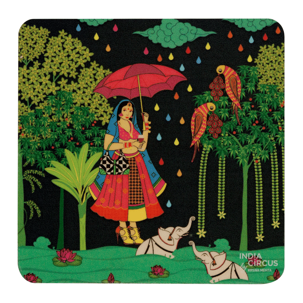 Queen Walk Rubber Coasters - (Set of 6)