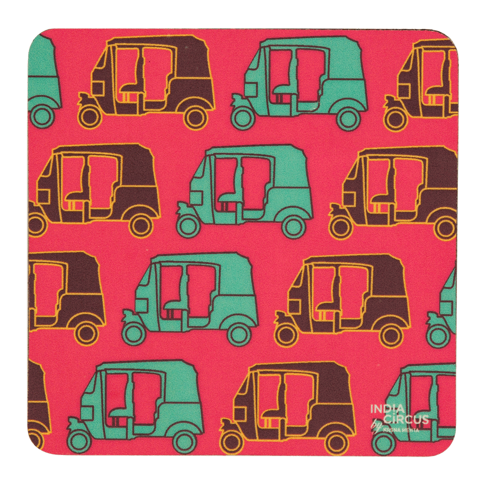 Auto Pop Rubber Coasters - (Set of 6)