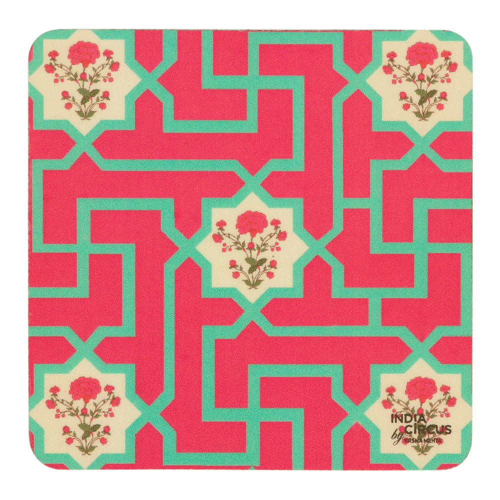 The Mysterious Flower Rubber Coasters - (Set of 6)