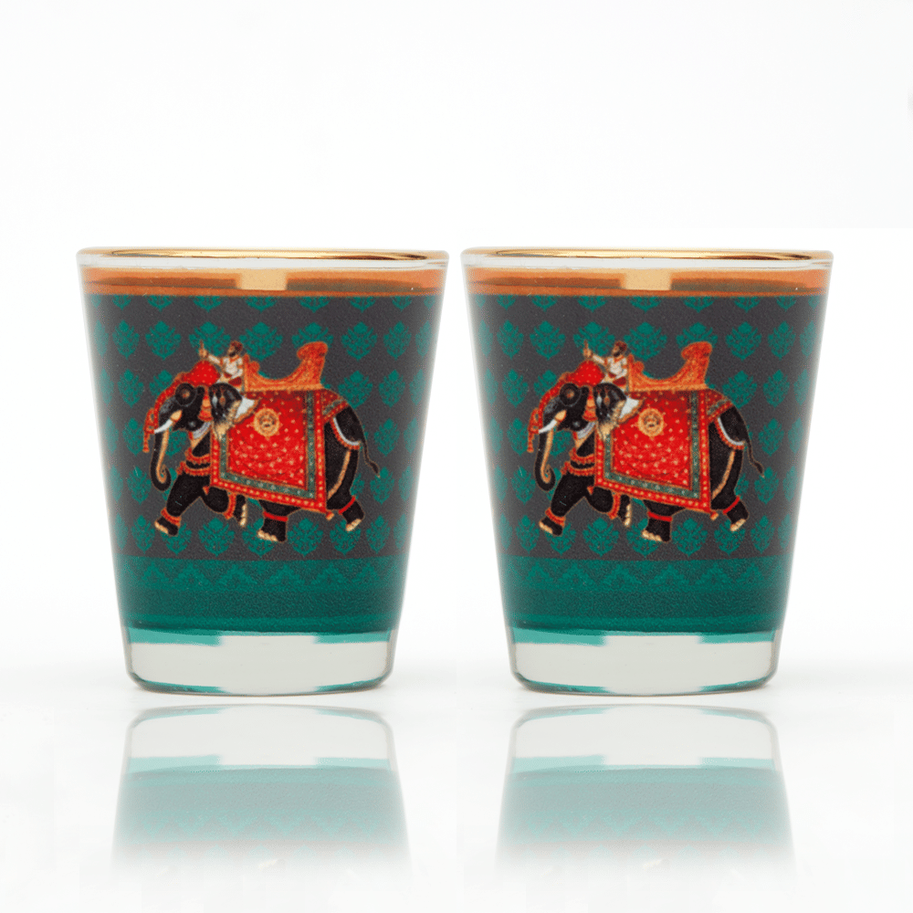 Embellished Elephant Shot Glass