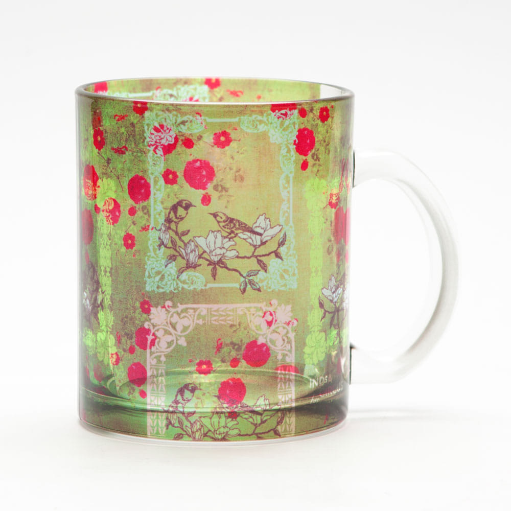 Floret Fringe Glass Mug