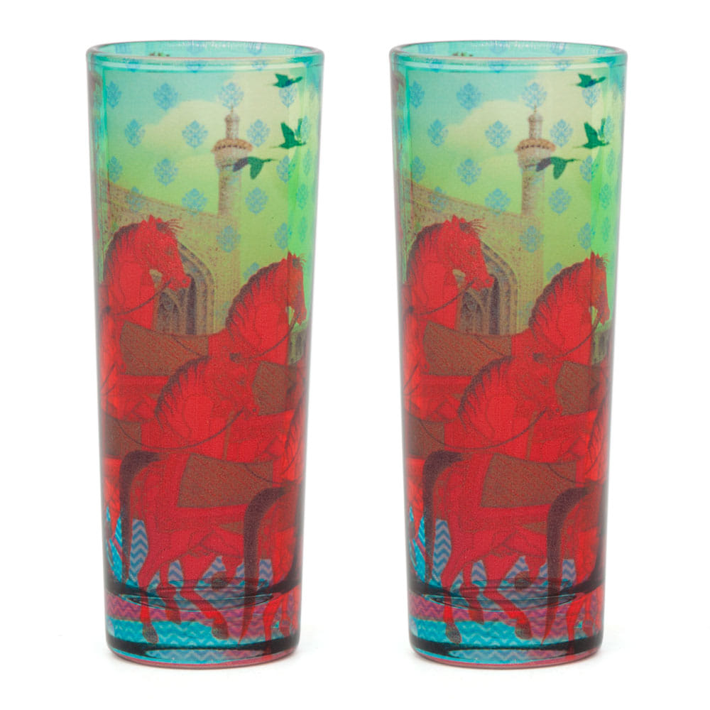 Stallions of Command Shot Glasses (Set of 2)