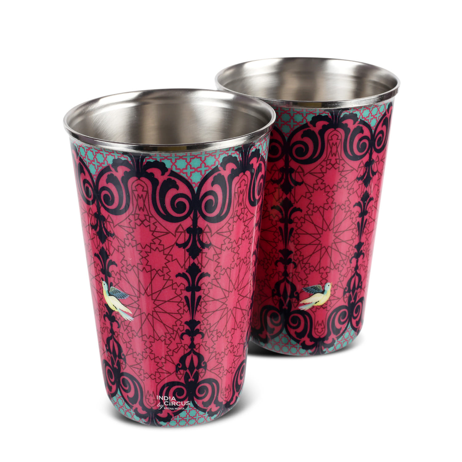 Flight of Birds Steel Tumbler (Set of 2)