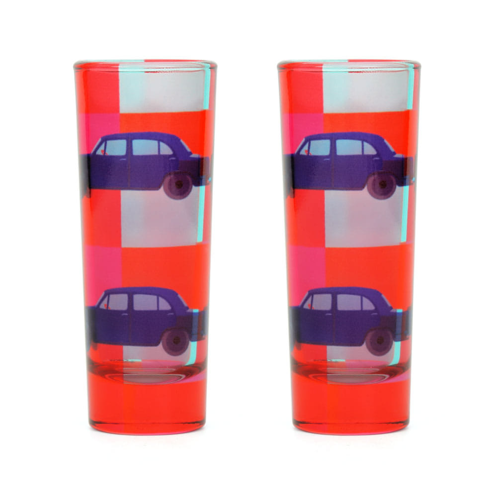 Vintage on Wheels Shot Glasses (Set of 2)