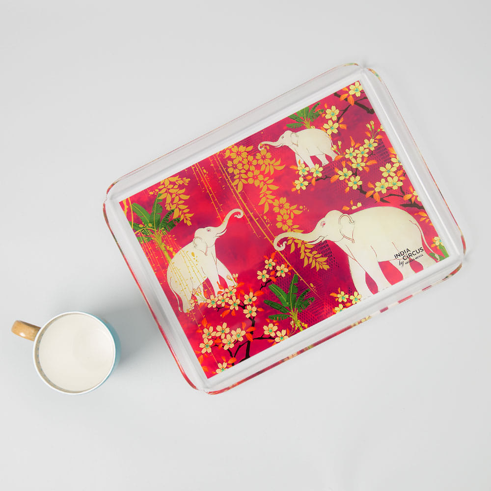 Scarlet Tusk Acrylic Tray