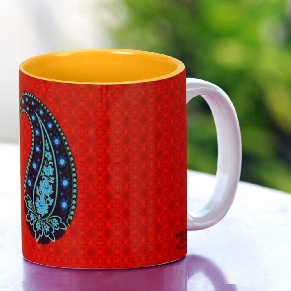 Blue Paisley Mug
