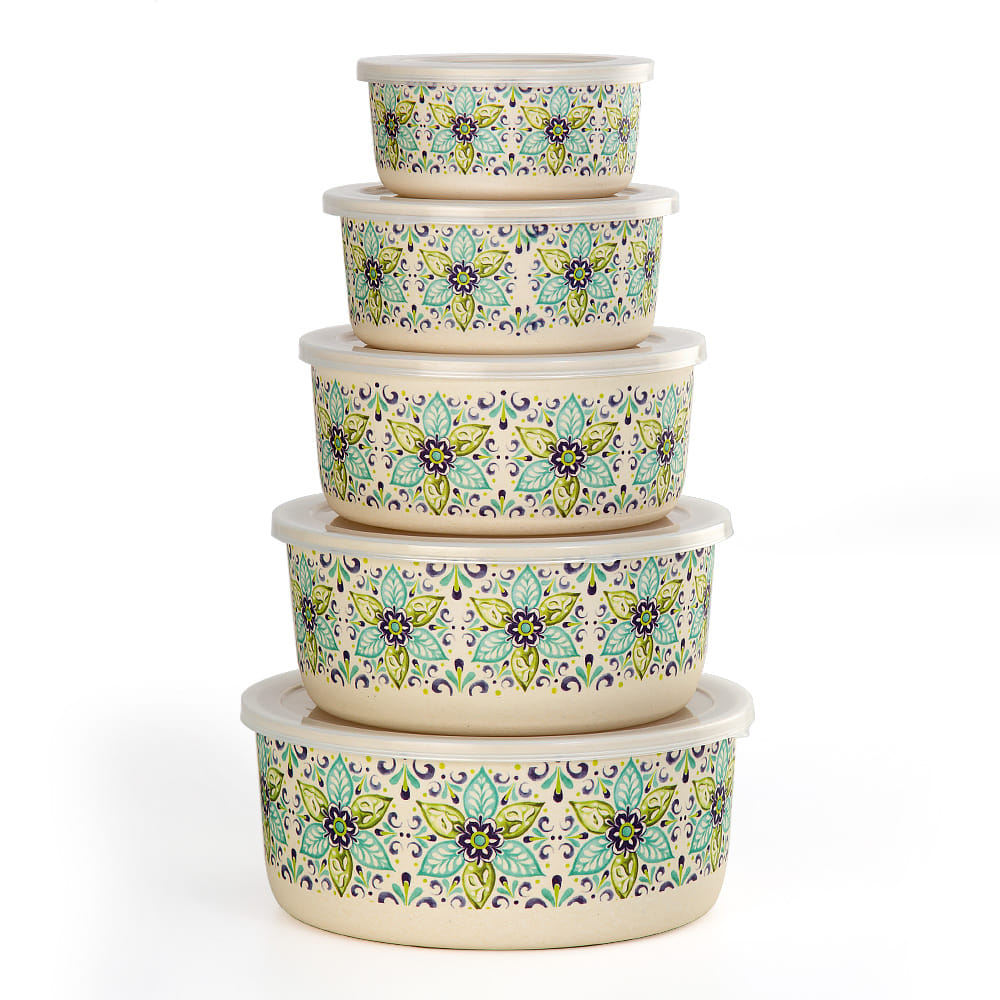 Mediterranean Bamboo Container Set
