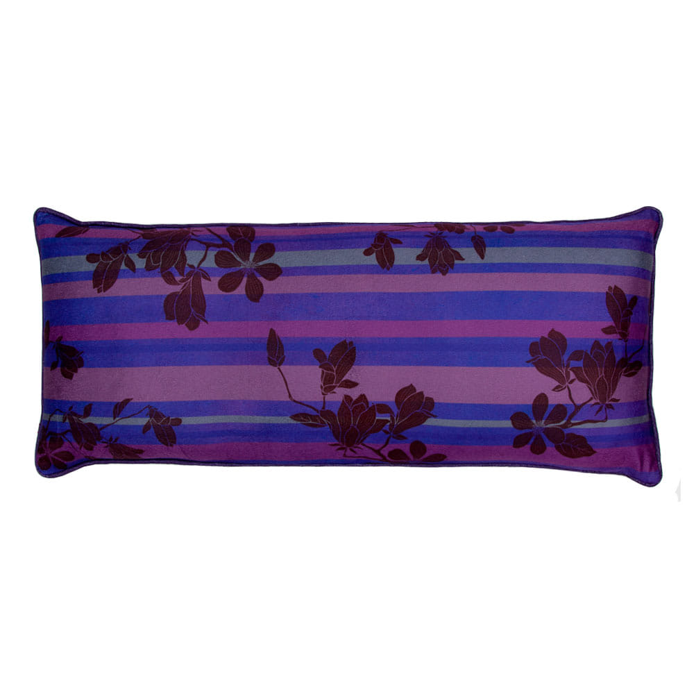 Dark Flowers Poly Velvet Cushion Cover
