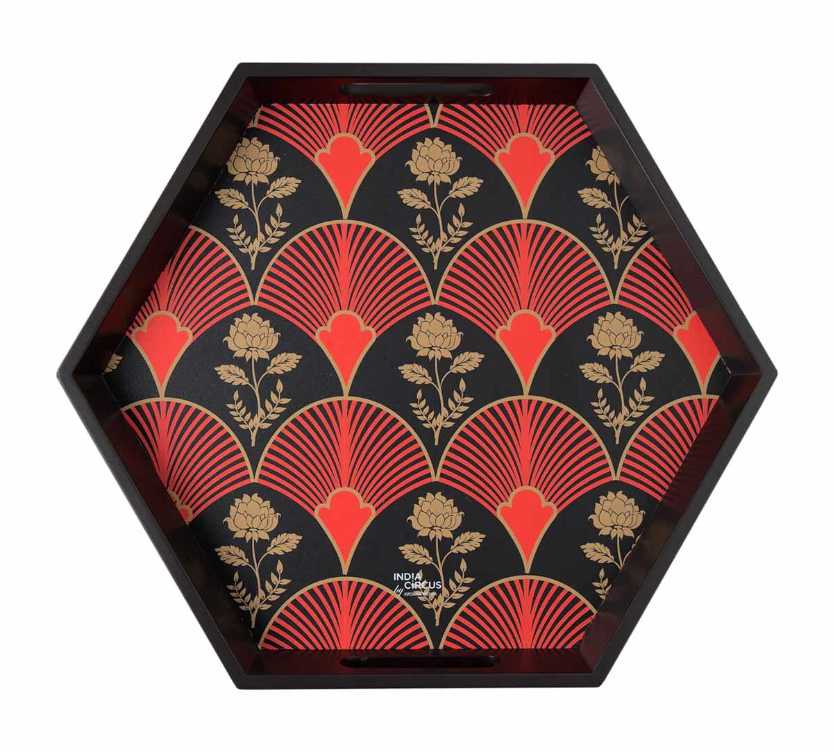 Fans of Blossom Hexagon Tray
