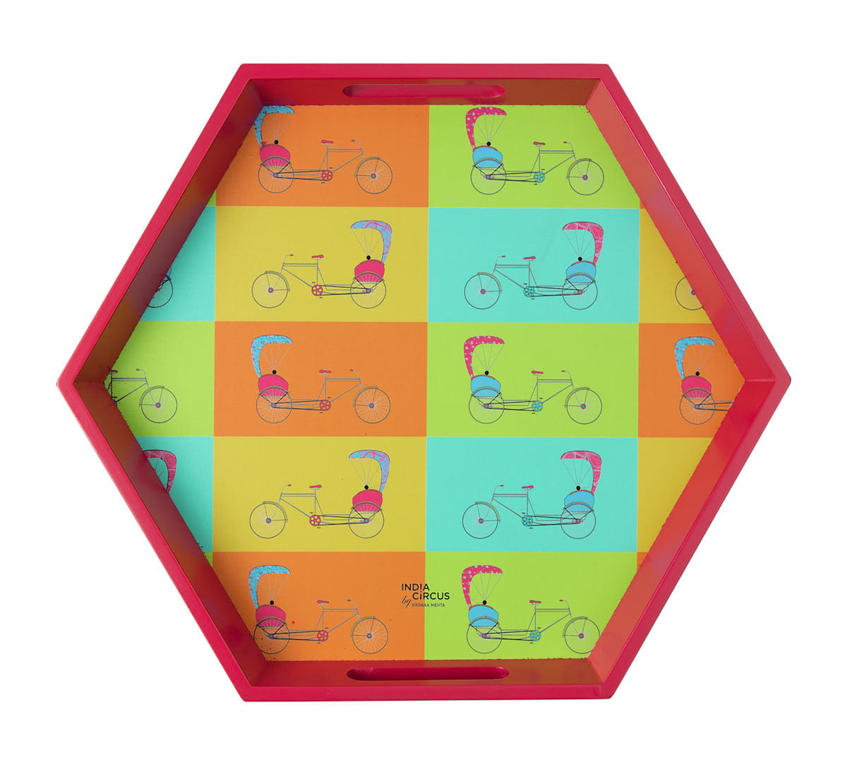 Pop Jinricksha Hexagon Tray