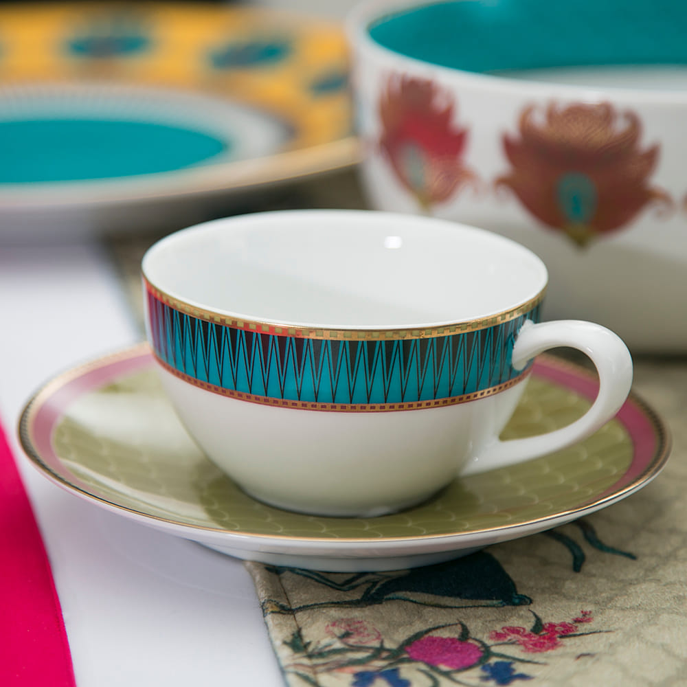 Aquarium Of Flowers Tea Cup (Set of 2)