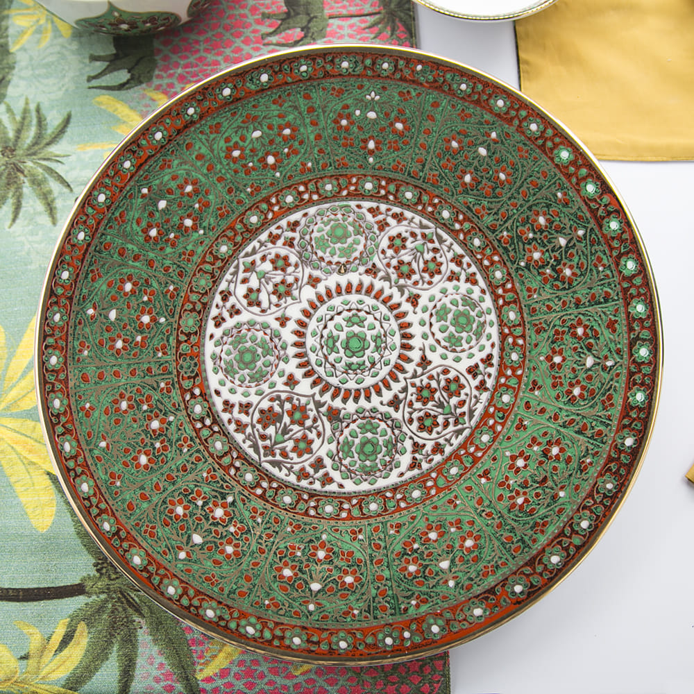 Flower Diamonds Charger Platter