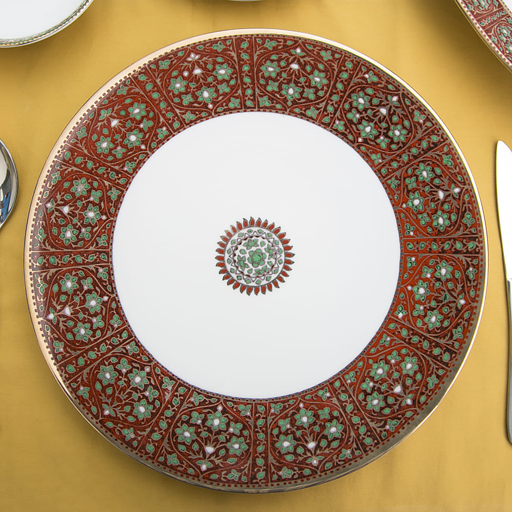 Flower Diamonds Dinner Plate