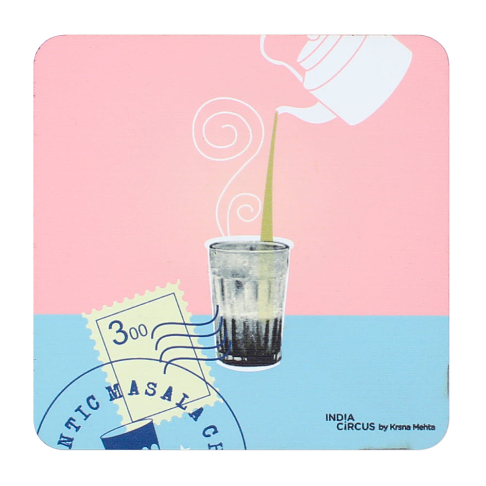 Cutting Chai MDF Coasters - (Set of 6)