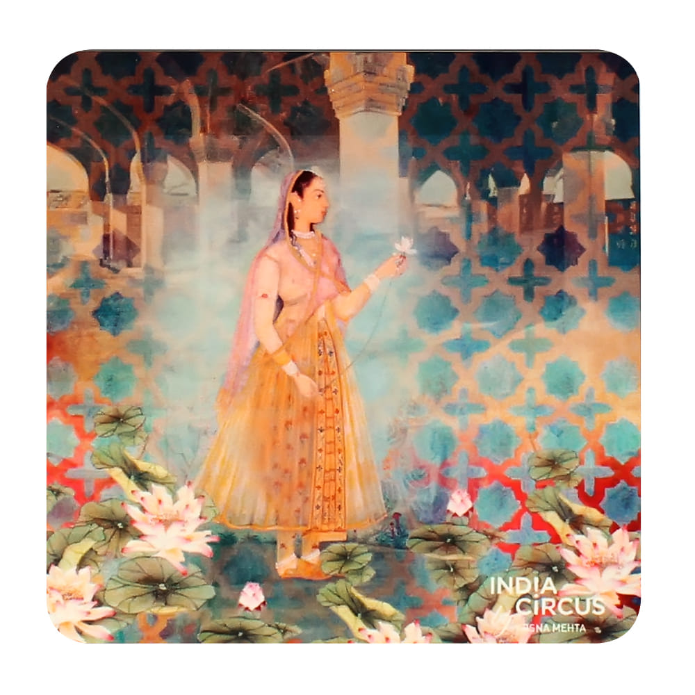Lotus Courtesan MDF Coasters - (Set of 6)