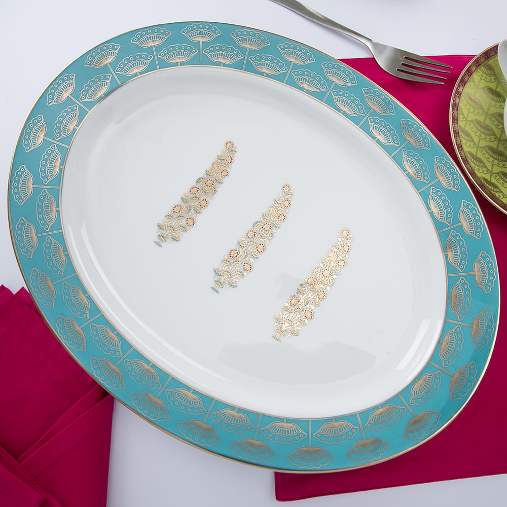 Sea of Coral Rice  Platter