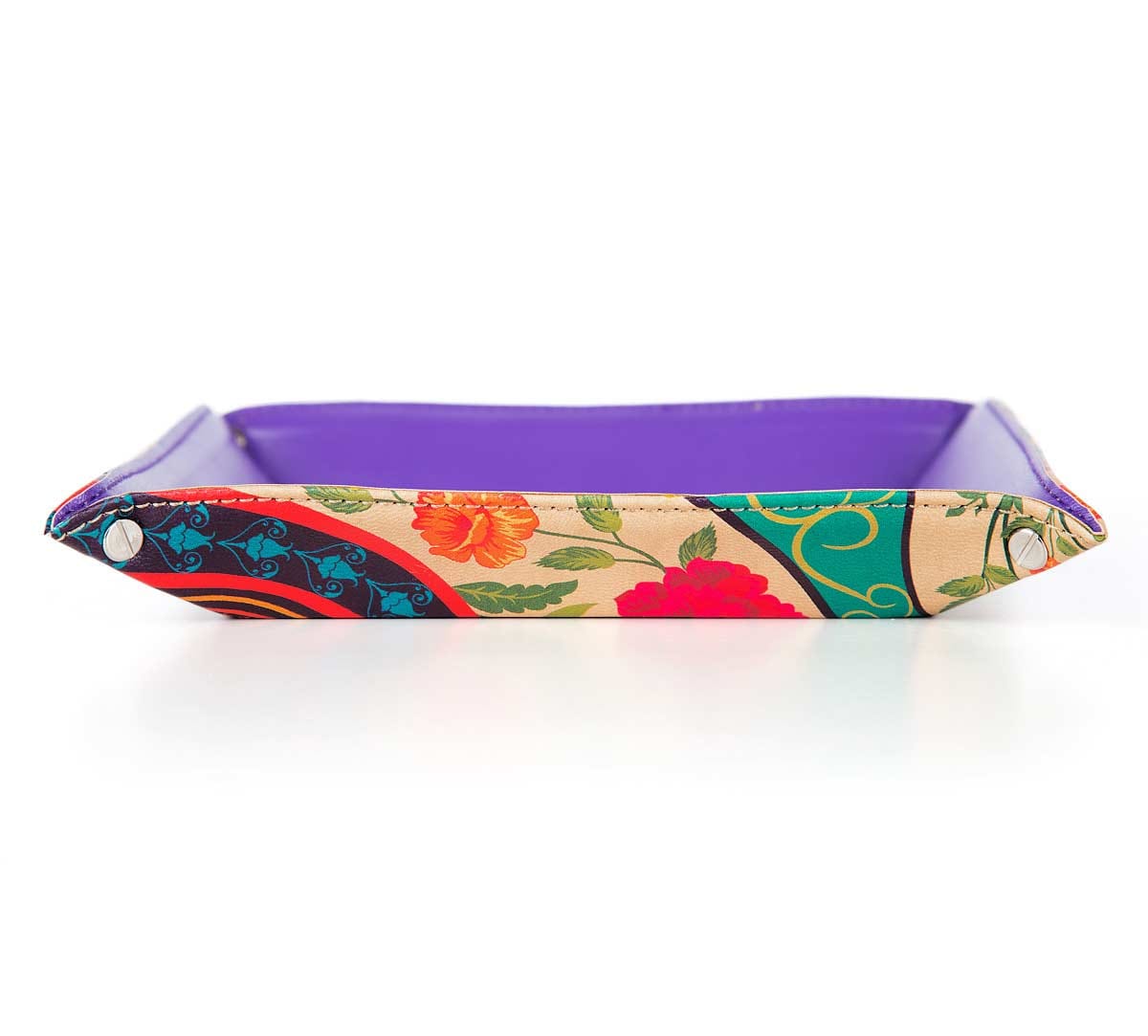 Floral Embroidery Valet/Accessory Tray