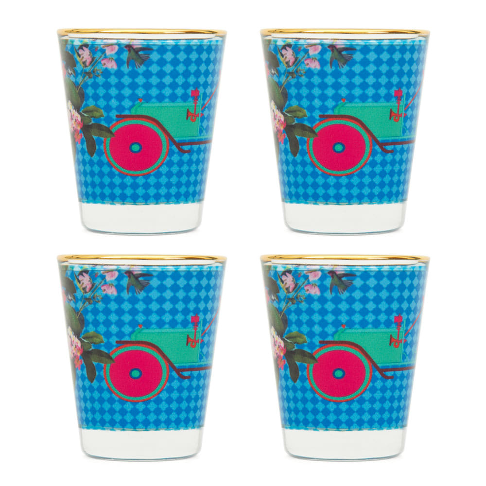 Floral Flirt Shot Glasses (Set of 4)