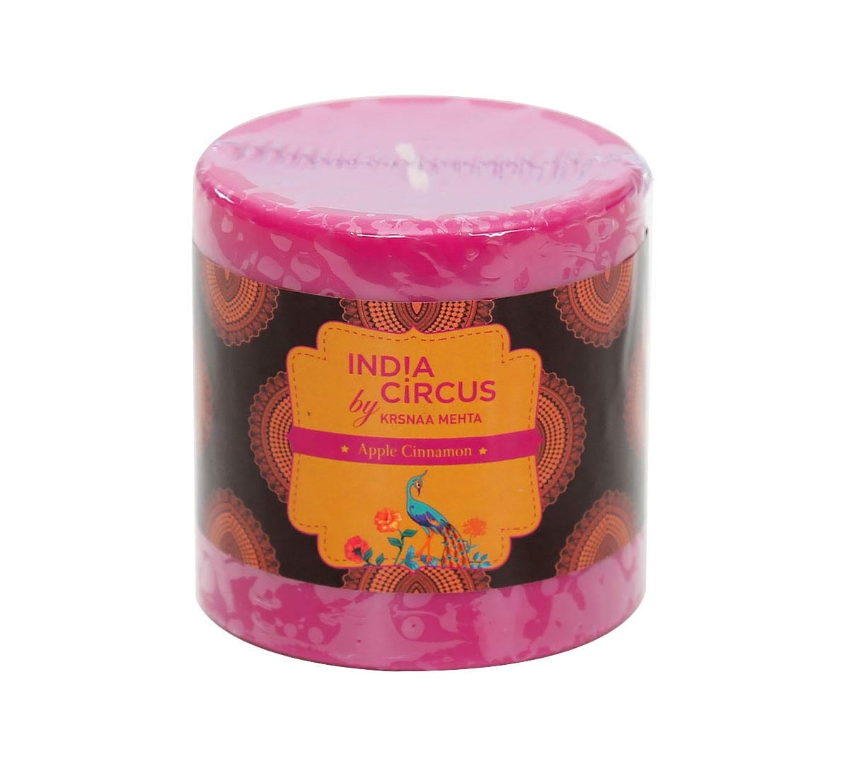 Apple Cinnamon Scented Pillar Candle