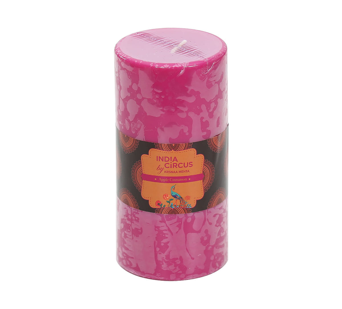 Apple Cinnamon Scented Pillar Candle