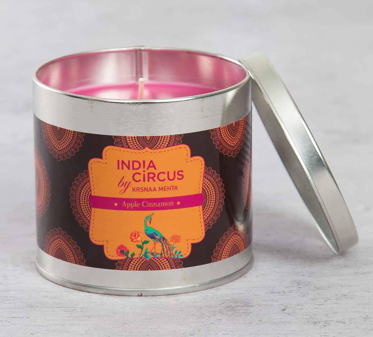 Apple Cinnamon Scented Tin Candle