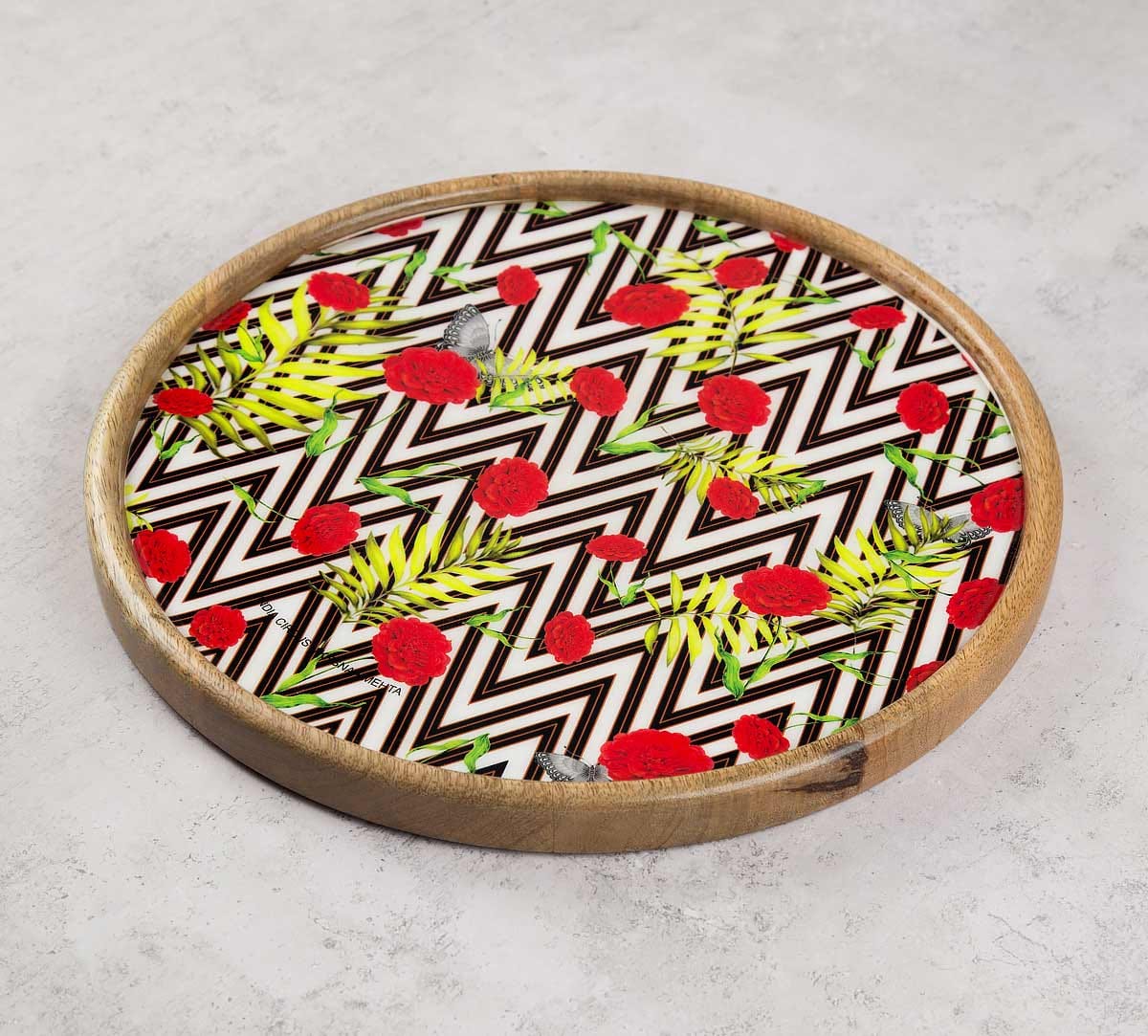 Bayrose Chevron Wooden Wall Plate