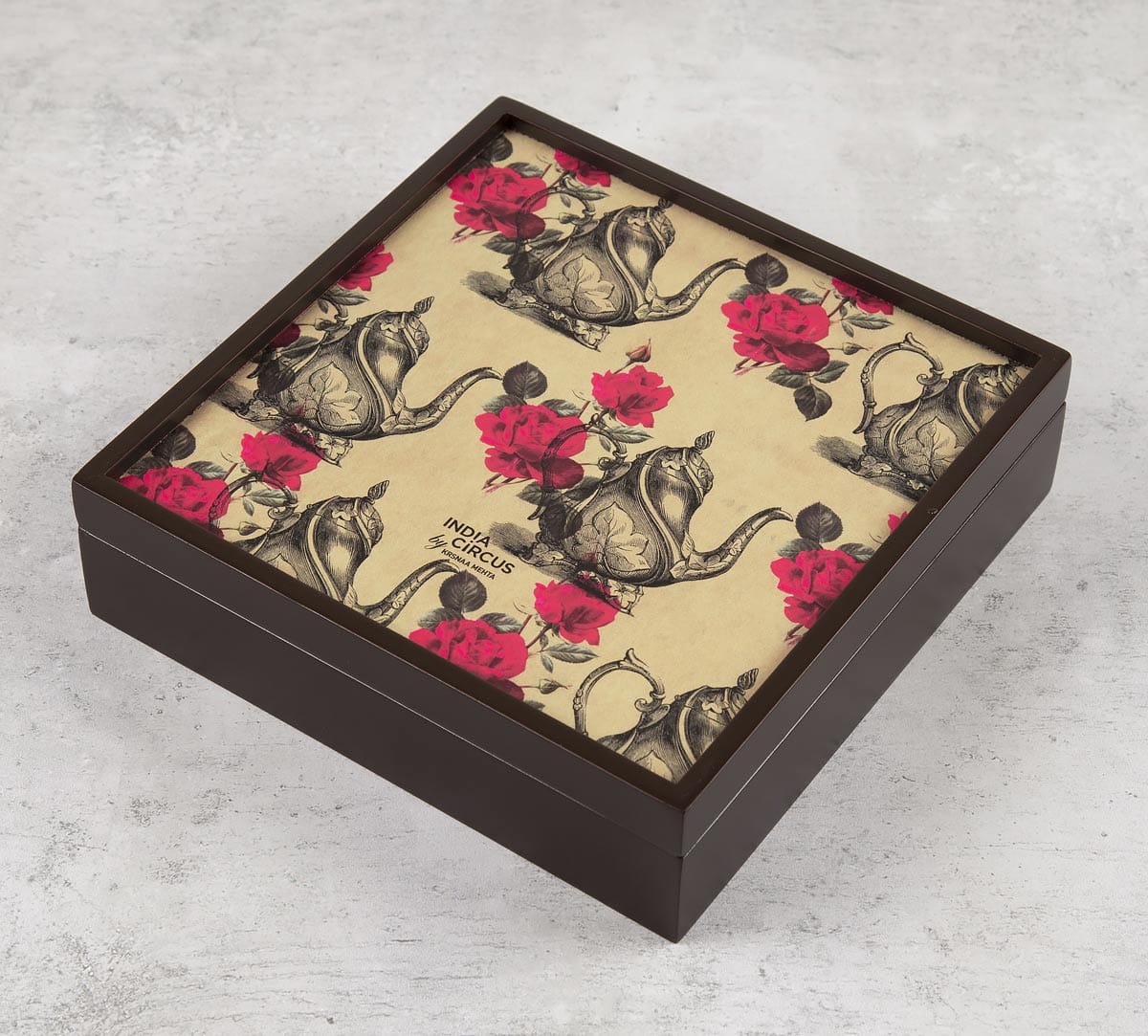Beige Mystic Rose Kettles Small Storage Box