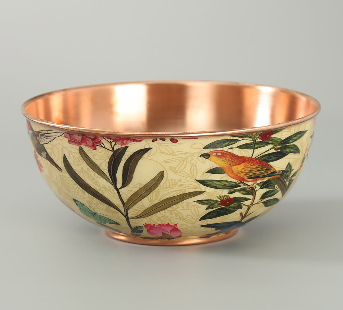 Bird Land Copper Bowl