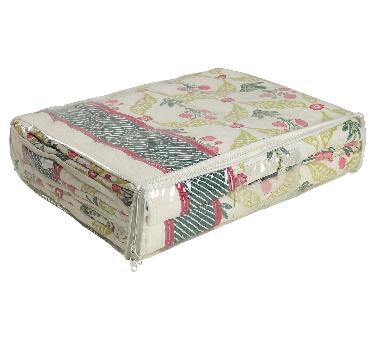 Blooming Dahlia Quilted Bed Cover Set