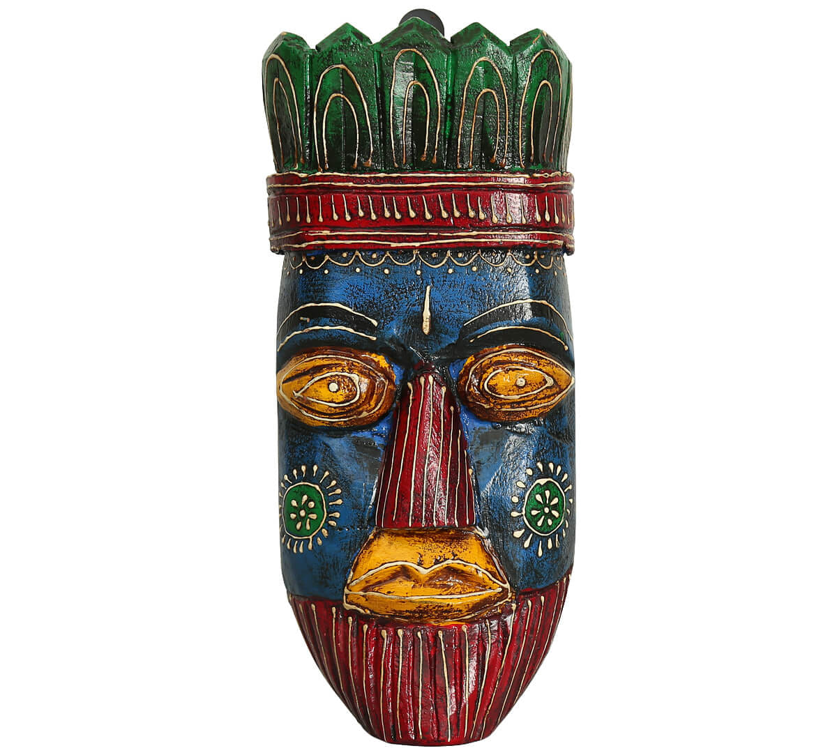 Blue Hamadryad Decorative Wooden Mask