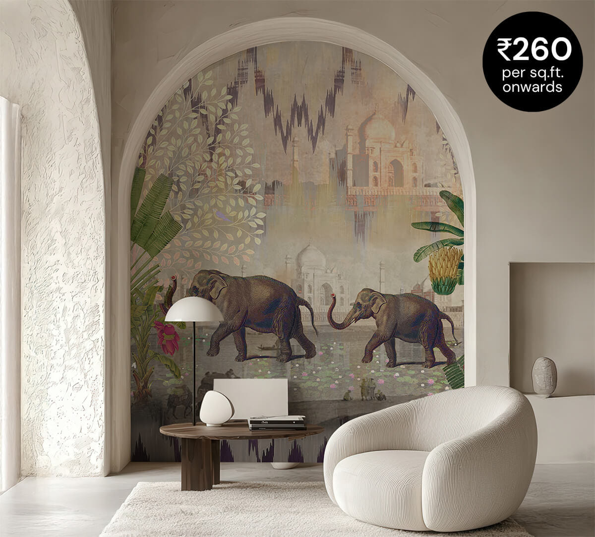 Elephants of Mathura Wallpaper