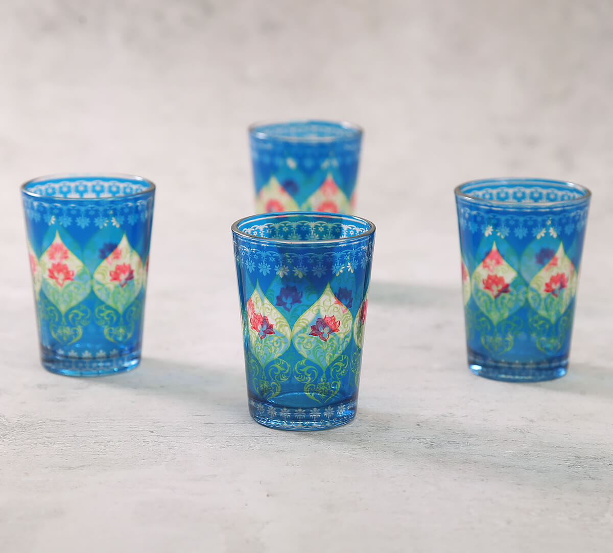 Beryl Fir Chai Glass Set of 4