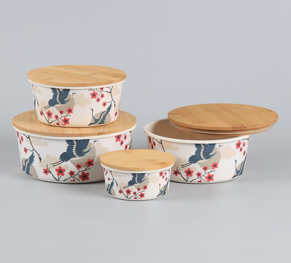 Aerial Moments Bamboo Container Set of 4