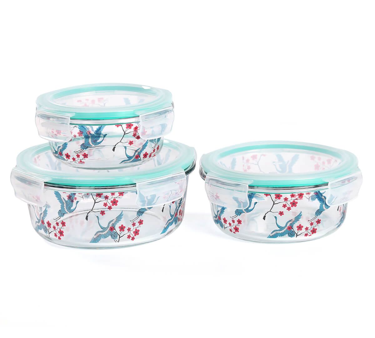 Aerial Moments Glass Container Set of 3