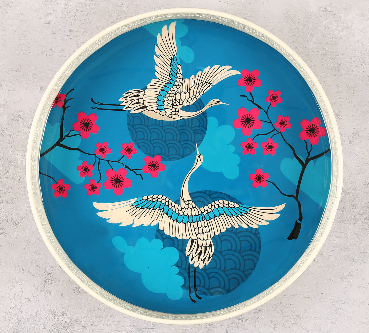 Aerial Moments Round Iron Tray