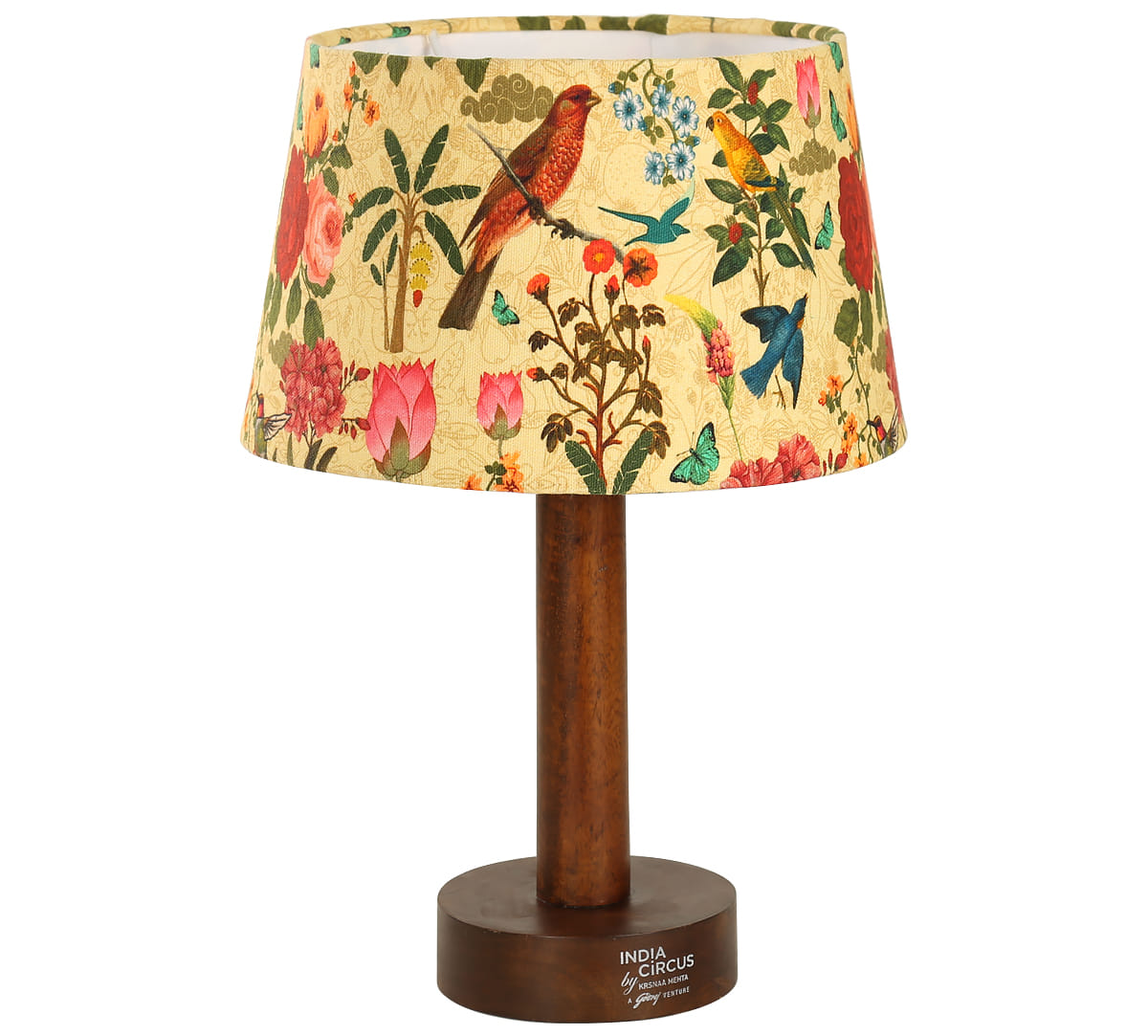 Bird Land Drum Table Lamp